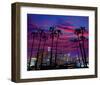 Downtown Night - Los Angeles-null-Framed Art Print