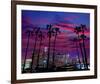 Downtown Night - Los Angeles-null-Framed Art Print