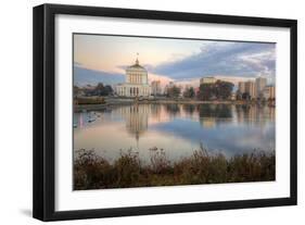 Downtown Oakland at Lake Merritt-Vincent James-Framed Premium Photographic Print