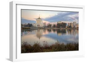 Downtown Oakland at Lake Merritt-Vincent James-Framed Premium Photographic Print