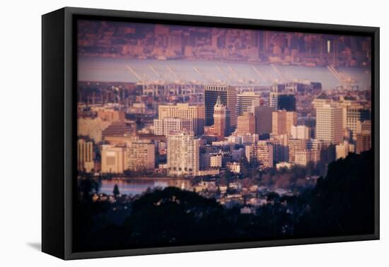 Downtown Oakland Cityscape-null-Framed Stretched Canvas