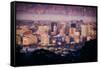 Downtown Oakland Cityscape-null-Framed Stretched Canvas