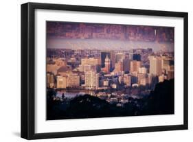 Downtown Oakland Cityscape-null-Framed Premium Photographic Print