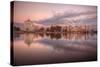 Downtown Oakland Reflection at Lake Merritt-Vincent James-Stretched Canvas