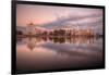 Downtown Oakland Reflection at Lake Merritt-Vincent James-Framed Photographic Print