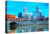 Downtown of Indianapolis-photo ua-Stretched Canvas