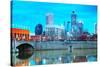 Downtown of Indianapolis-photo ua-Stretched Canvas