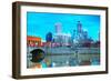 Downtown of Indianapolis-photo ua-Framed Photographic Print