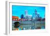 Downtown of Indianapolis-photo ua-Framed Photographic Print