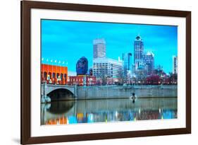 Downtown of Indianapolis-photo ua-Framed Photographic Print