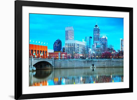 Downtown of Indianapolis-photo ua-Framed Photographic Print