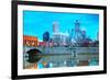 Downtown of Indianapolis-photo ua-Framed Photographic Print