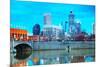 Downtown of Indianapolis-photo ua-Mounted Photographic Print