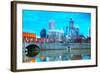 Downtown of Indianapolis-photo ua-Framed Photographic Print