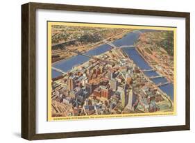 Downtown Pittsburgh, Pennsylvania-null-Framed Art Print