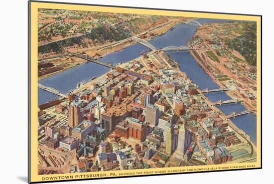 Downtown Pittsburgh, Pennsylvania-null-Mounted Art Print