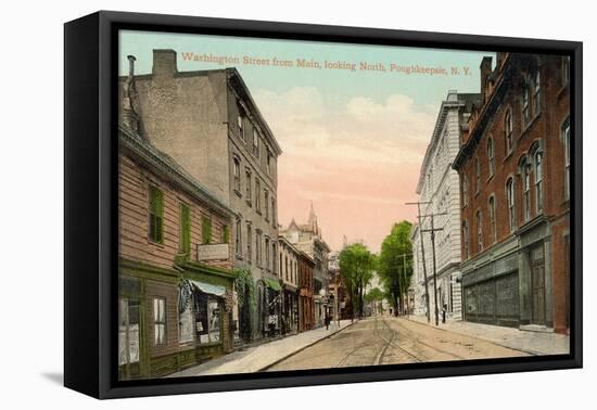 Downtown Poughkeepsie-null-Framed Stretched Canvas