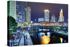 Downtown Providence, Rhode Island, Usa.-SeanPavonePhoto-Stretched Canvas