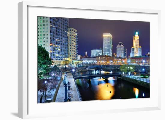 Downtown Providence, Rhode Island, Usa.-SeanPavonePhoto-Framed Photographic Print