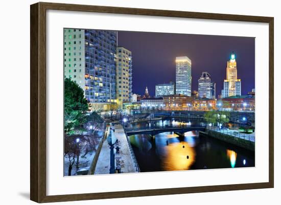 Downtown Providence, Rhode Island, Usa.-SeanPavonePhoto-Framed Photographic Print