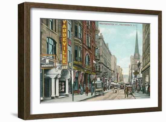 Downtown Providence, Rhode Island-null-Framed Art Print