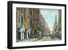 Downtown Providence, Rhode Island-null-Framed Art Print