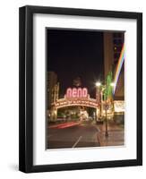 Downtown, Reno, Nevada-Chuck Haney-Framed Photographic Print