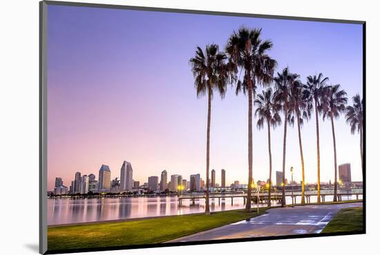 Downtown San Diego at Dawn Usa-null-Mounted Art Print