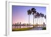 Downtown San Diego at Dawn Usa-null-Framed Art Print