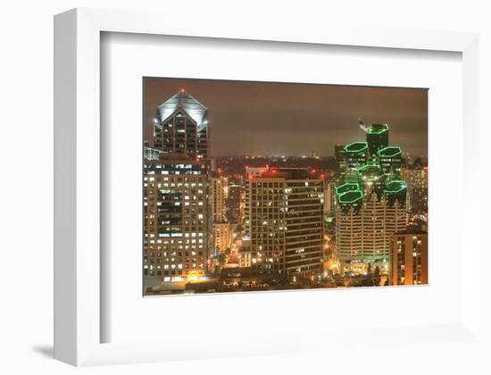 Downtown San Diego at Night-null-Framed Art Print