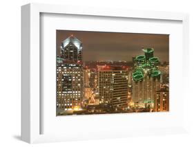 Downtown San Diego at Night-null-Framed Art Print