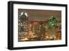 Downtown San Diego at Night-null-Framed Art Print