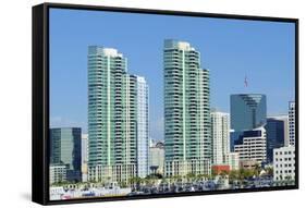 Downtown San Diego, California-f8grapher-Framed Stretched Canvas