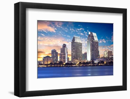 Downtown San Diego Cityscape-null-Framed Art Print