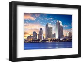 Downtown San Diego Cityscape-null-Framed Art Print