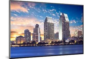 Downtown San Diego Cityscape-null-Mounted Art Print