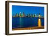 Downtown San Diego skyline from Coronado Island, California, USA-Mark A Johnson-Framed Photographic Print