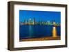 Downtown San Diego skyline from Coronado Island, California, USA-Mark A Johnson-Framed Photographic Print