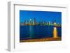 Downtown San Diego skyline from Coronado Island, California, USA-Mark A Johnson-Framed Photographic Print