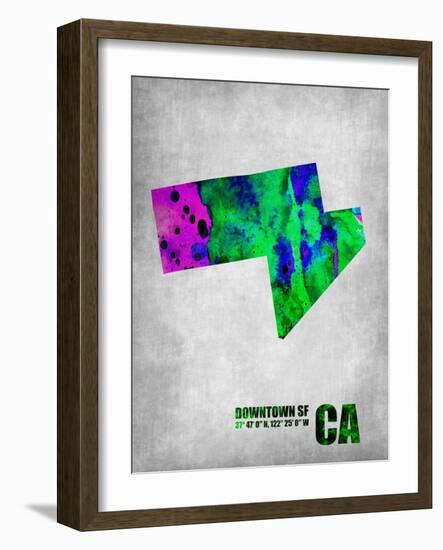 Downtown San Francisco-NaxArt-Framed Art Print