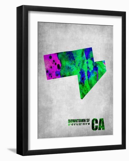 Downtown San Francisco-NaxArt-Framed Art Print