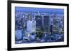 Downtown Sao Paulo in the Night Time-SNEHITDESIGN-Framed Photographic Print