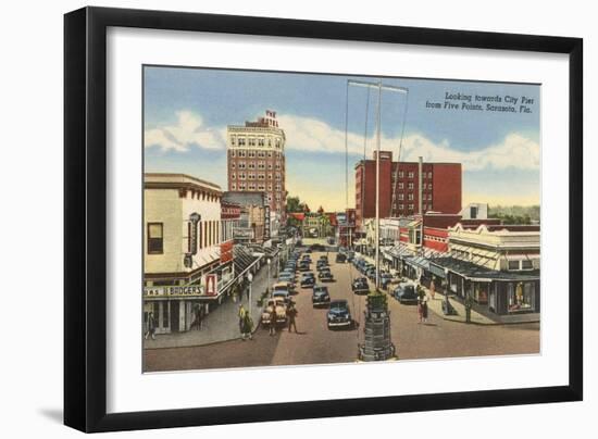 Downtown Sarasota, Florida-null-Framed Art Print