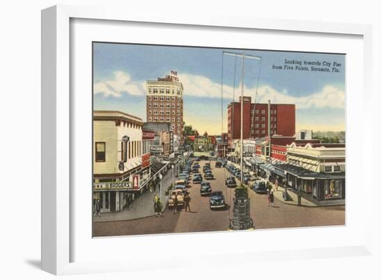 Downtown Sarasota, Florida-null-Framed Art Print