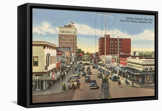 Downtown Sarasota, Florida-null-Framed Stretched Canvas