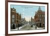 Downtown, Sayre, Pennsylvania-null-Framed Premium Giclee Print