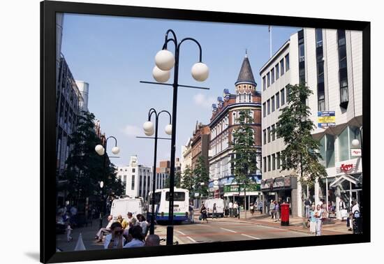 Downtown Shopping Area, Belfast, Ulster, Northern Ireland, United Kingdom-Charles Bowman-Framed Photographic Print