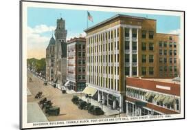 Downtown Sioux City, Iowa-null-Mounted Art Print