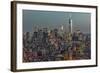 Downtown Skyline 12-Richard Silver-Framed Photographic Print