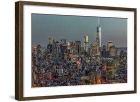 Downtown Skyline 12-Richard Silver-Framed Photographic Print